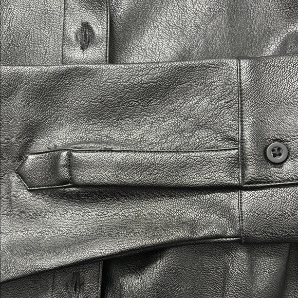 Commando Lightweight Faux Black Button Down Leather bodysuit Size Small - Picture 8 of 14